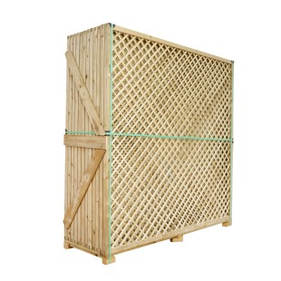 12 pz Grigliato legno 180x183 maglia 40 mm