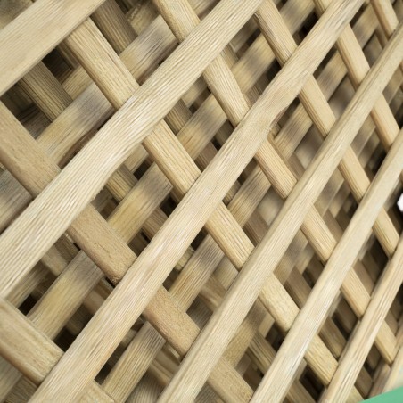 Trellis panels-12-Pack Wooden Garden Trellis Panel 180 x 183 cm, 4 cm Mesh - 7190