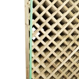 Trellis panels-Wooden grating 180x183 cm - 4 cm mesh - 7193 2