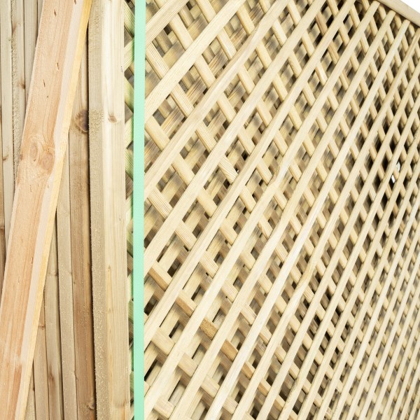 Trellis panels-Wood Trellis Panel 180 x 183 cm, 4 cm Mesh - 7195