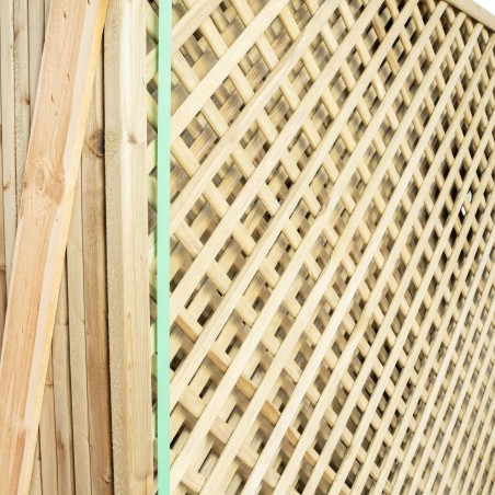 Trellis panels-Wood Trellis Panel 180 x 183 cm, 4 cm Mesh - 7195