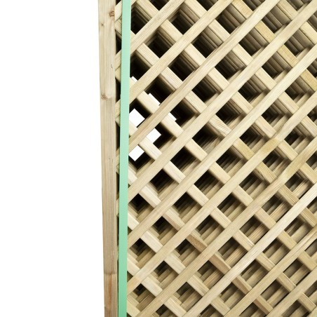 Trellis panels-Pack Of 12 Wooden Garden Trellis Panels 120 X 183 Cm, 4 Cm Mesh - 7205