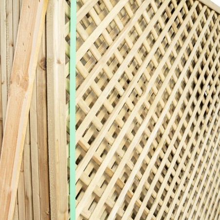 Trellis panels-Pack Of 12 Wooden Garden Trellis Panels 120 X 183 Cm, 4 Cm Mesh - 7206