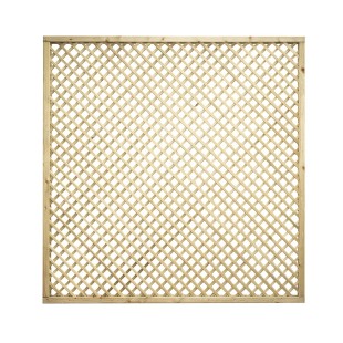 Trellis panels-12 pcs Wooden Grating 180x183 cm - Mesh 4 cm - 7189 2