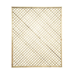 Trellis panels-12 pcs Wooden Grating 150x180 cm - Mesh 4 cm - 7196 2