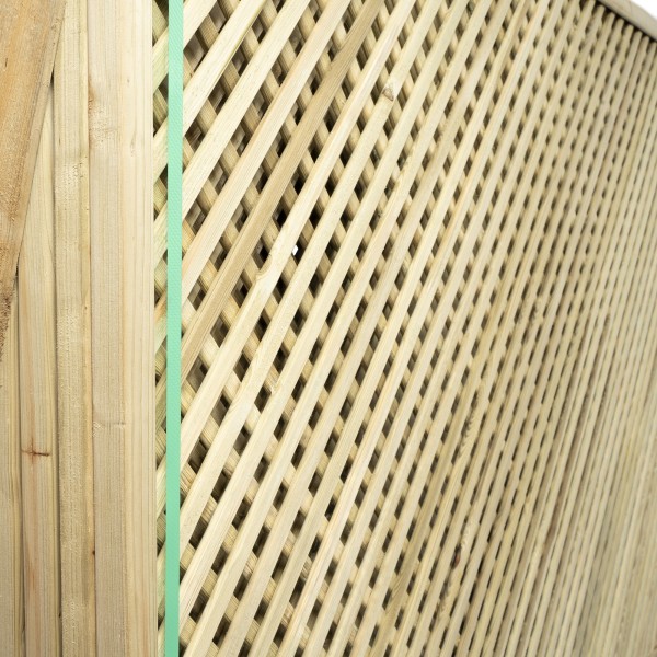 Grigliati in Legno-Grigliato Legno Maglia Stretta 30x183 cm - Maglia 2 cm - 7216