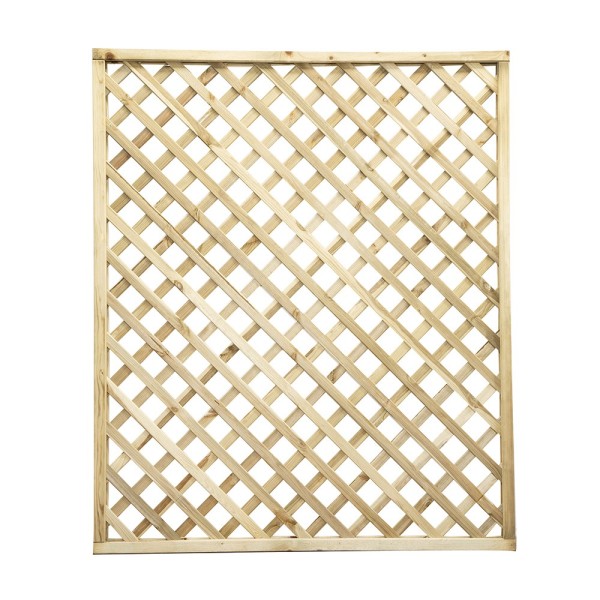 Trellis panels-12 pcs Wooden Grating 150x180 cm - Mesh 7 cm - 7236