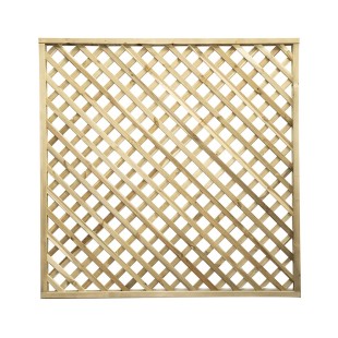 Trellis panels-12 pcs Wooden Grating 180x183 cm - Mesh 7 cm - 7170 2
