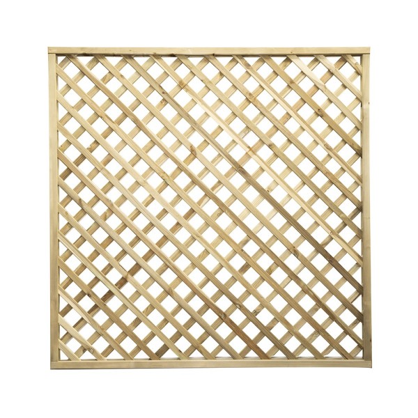 Trellis panels-12 pcs Wooden Grating 180x183 cm - Mesh 7 cm - 7237
