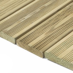 Wood decking-Outdoor Timber Decking Board 2 x 9.5 x 200 cm - 7277 2