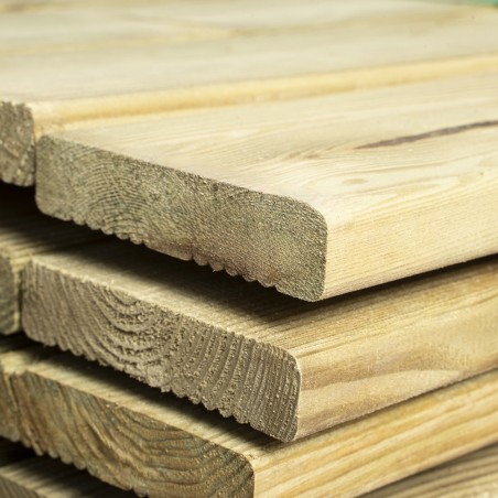 Wood Decking Boards-110-Piece Outdoor Timber Decking Boards 2 x 9.5 x 200 cm - 7283