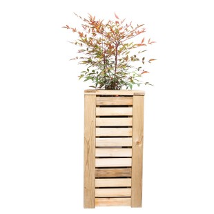 Wood planters-Tall Outdoor Plant Stand 30 x 30 x H 60 cm - 7330 2