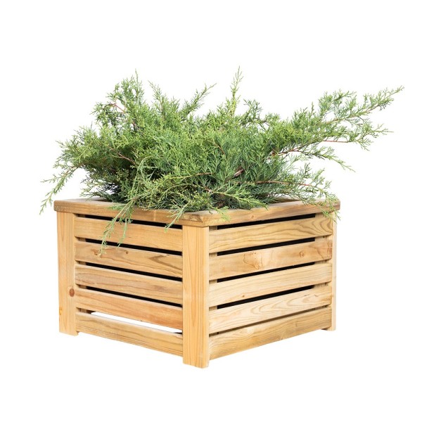 Wood planters-45x45 cm Square Outdoor Wooden Planter Box - 7333