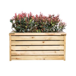 Fioriere in Legno-Fioriera Rettangolare da Esterno 30 x 60 cm - 7336 2