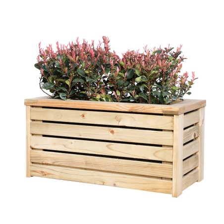 Wood planters-Rectangular Outdoor Planter 30 x 60 cm - 7336 Wood planters-Rectangular Outdoor Planter 30 x 60 cm - 7336