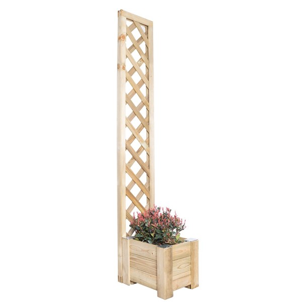 Wood planters-Wooden planter 40x30 h 30 cm - 7344