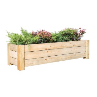 Wood planters-Wooden Planter Box 40 x 120 x H 30 cm - 7350