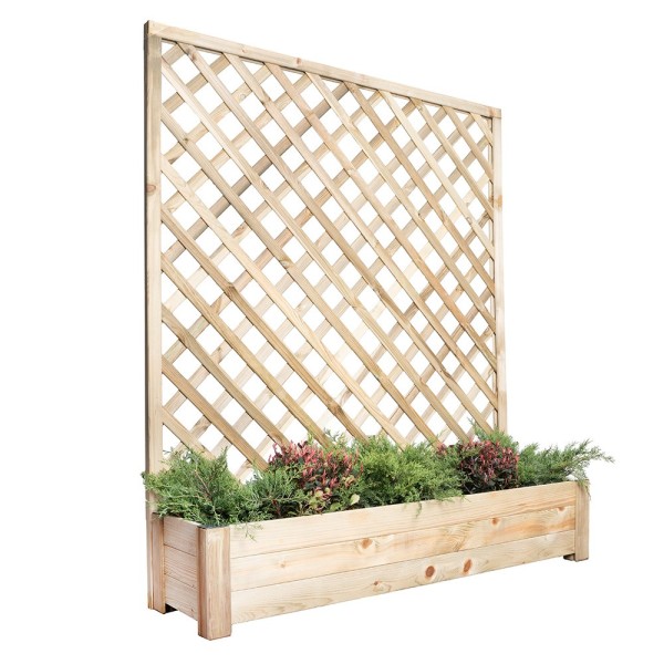 Wood planters-Wooden Planter Box 40 x 150 x H 30 cm - 7354