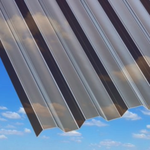 Carport-Polycarbonate Corrugated Roofing Sheet Kit - 7435