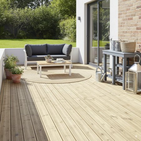 Pavimentazioni in Legno per Esterno-84 pz Decking Legno 2,7x14,5x200 cm - Pavimenti Esterni - 7465 Pavimentazioni in Legno per Esterno-84 pz Decking Legno 2,7x14,5x200 cm - Pavimenti Esterni - 7465