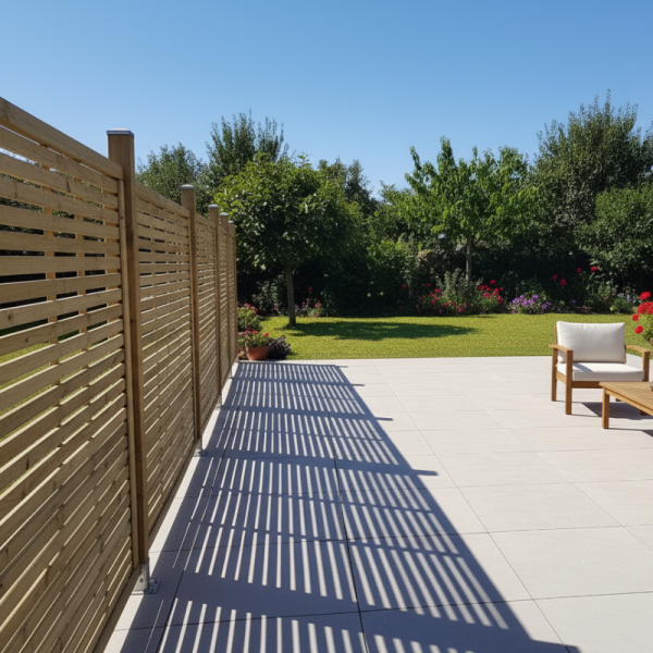 Frangivista Da Giardino In Legno-12 pz  Frangivista in Legno 180x180 cm - 7520