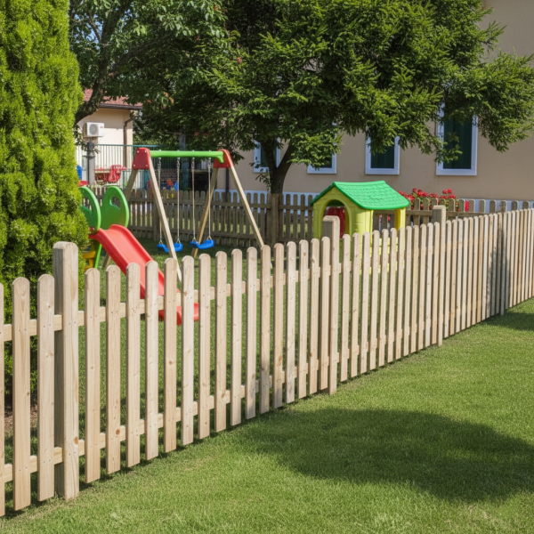 Wooden fences-Wooden fence 80x180 cm for gardens and fences - 7527