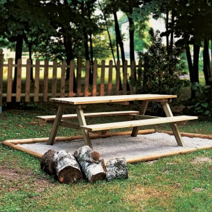 CZ200 Tavolo Pic nic Legno 200x140 altezza 73 cm - Regno del Legno - 948